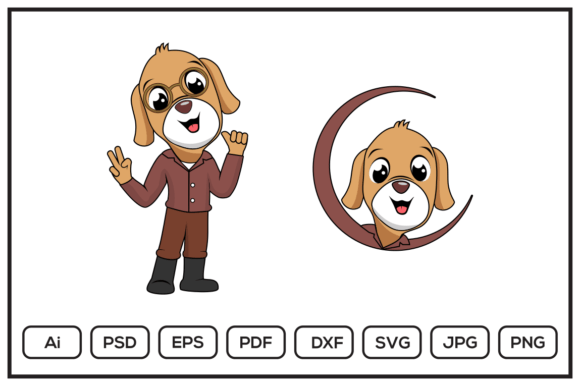 Dog Cartoon Character Design