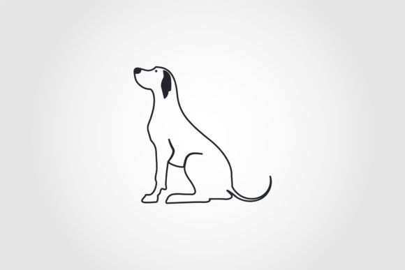 Dog Line Icon Vector Design Illustration