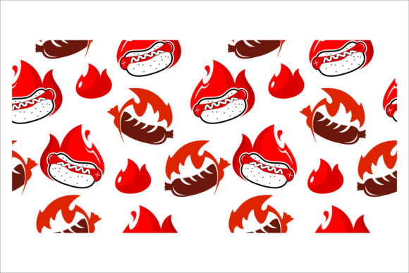 Hot Dog Street Food Pattern