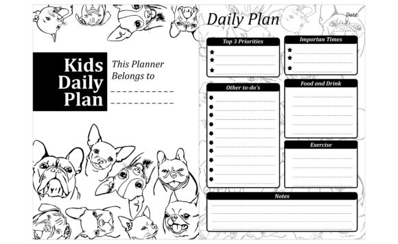 KDP Design with Dog Line Art Theme